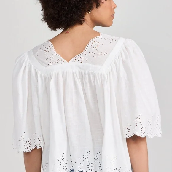 Free People Costa Eyelet Top - Picture 2 of 3
